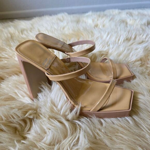 Jeffrey Campbell Creme Hustler High Heels Size 9 - Picture 4 of 8